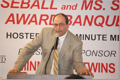 MERTZ ACCEPTS SOFTBALL ACHIEVEMENT AWARD MERTZ ACCEPTS SOFTBALL ACHIEVEMENT AWARD